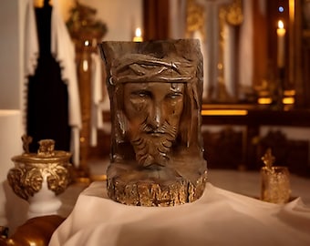 Jesus Christ Wooden Statue Wood Carving Religious Catholic Statue Our Lord Christian Gifts Jesus Statue Our Lord Christian Gifts Home Altar