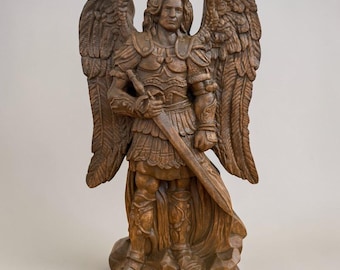 St. Michael Archangel Statue Saint Michael Altar Statue Saint Michael the Archangel Christian Home Decor Confirmation Gift Baptism Altar