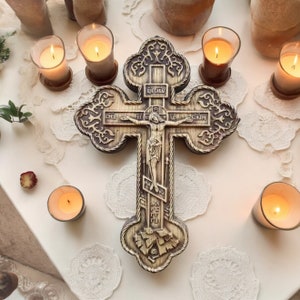 Holzkruzifix Jesus Christus Holzkreuz Katholisches Kreuz Wandkreuz Holzkruzifix Religiöses Holzschnitzerei Katholisches Kreuz Religiöse Wandkunst