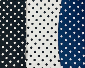 4-Way Stretch Small Dots  Print Nylon Spandex Fabric By The Yard  width 58/60"