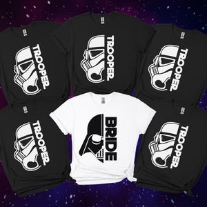 Star Wars Bachelorette Party Shirts, Star Wars Bride Shirt, Bachelorette Matching Tee, Bridesmaid Shirt, Star Wars Wedding, Star Wars Shirts