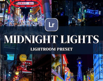 Neon Night Lightroom Preset: Urban Street Photography Filter (DNG File)