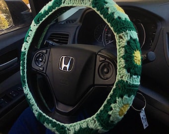 Daisy Steering Wheel Cover PATTERN PDF not the physical item!