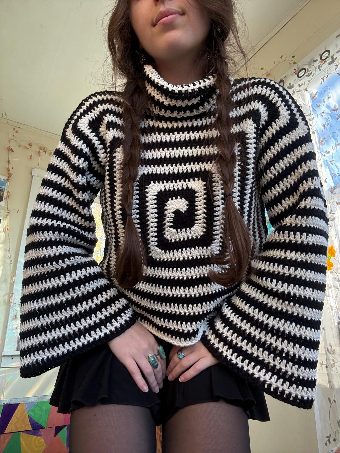 Swertress Patterns Square Spiral Sweater PATTERN PDF (with Video) Not the Physical Item ...