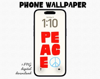 Telefoonbehang vrede, retro telefoonachtergrond