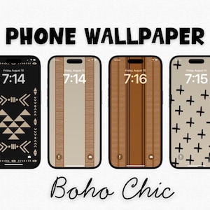 Boho Chic Southwestern Aesthetic Phone Wallpaper Background