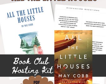 Gids voor boekenclubbijeenkomsten voor alle kleine huisjes van May Cobb, boekenclubspellen, pdf-afdrukbare pdf-boekenclub