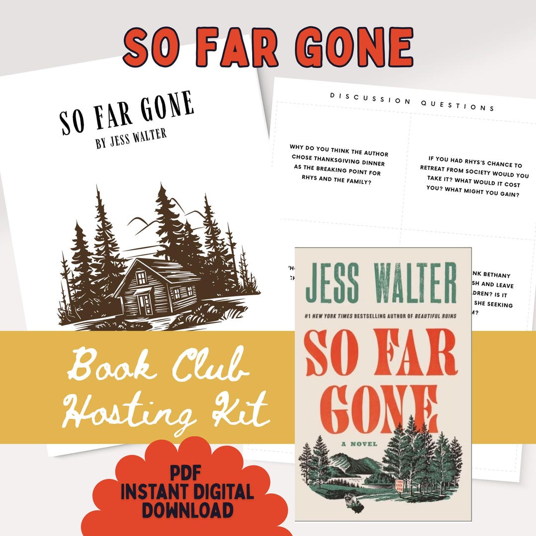 Book Club Guide for so Far Gone by Jess Walter,
