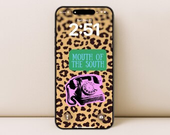 Telefoonbehang monding van het zuiden, grappige telefoonachtergrond