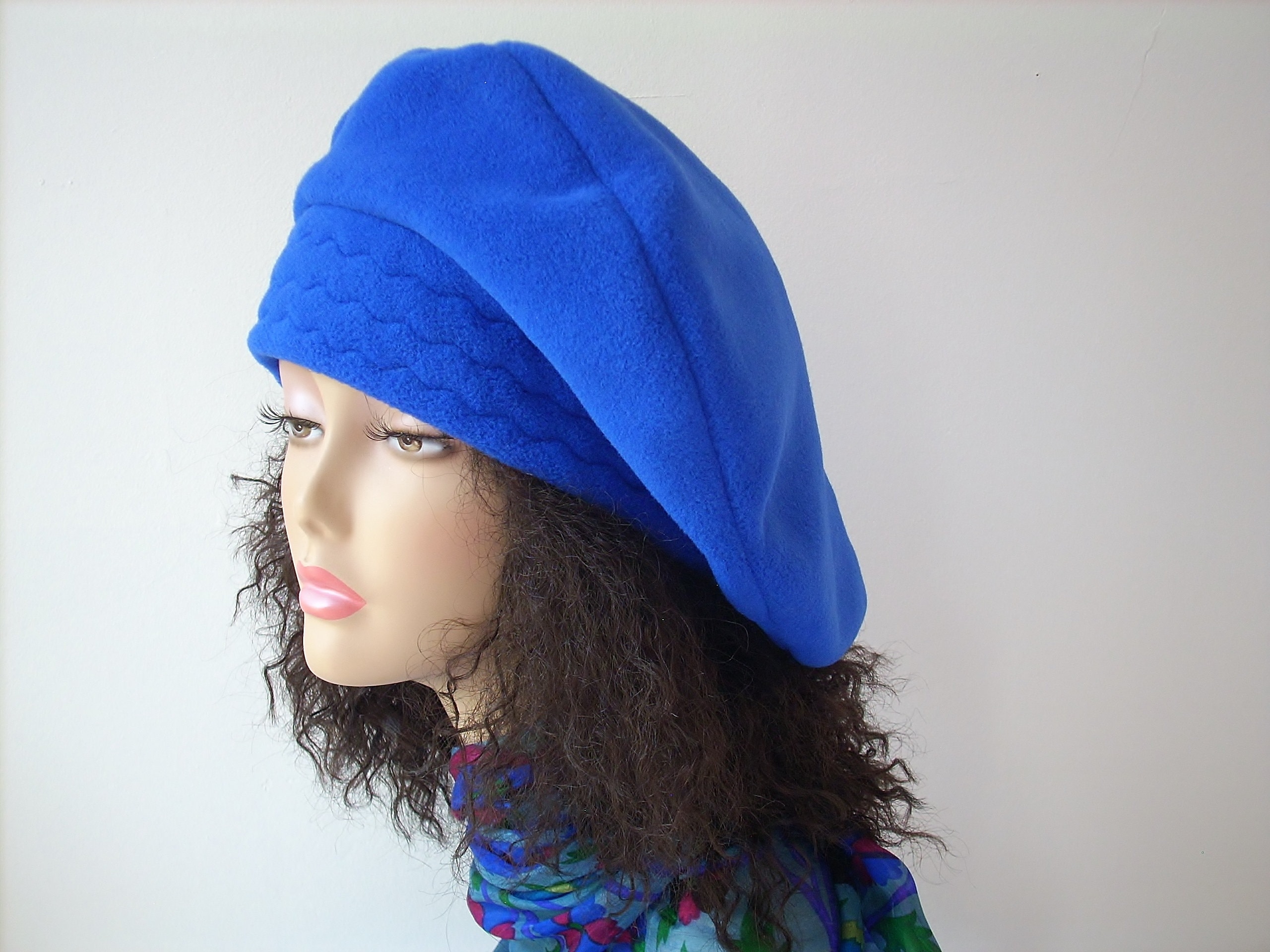 Bright Blue Beret - Etsy display picture 1