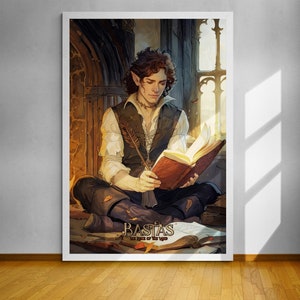 Bastas Faithful Companion and Scribe, Kingkiller Chronicles Poster