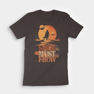 Dune The Spice Must Flow Retro T-Shirt