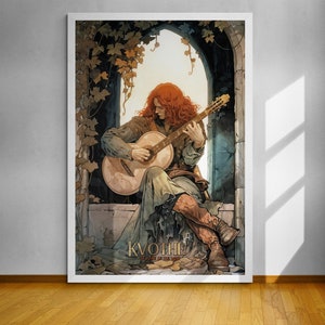 Kvothe The Troubadour of Temerant, Kingkiller Chronicles Poster