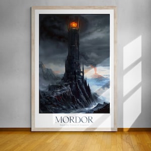 Morgengrauen, der Turm von Barad-dûr Poster