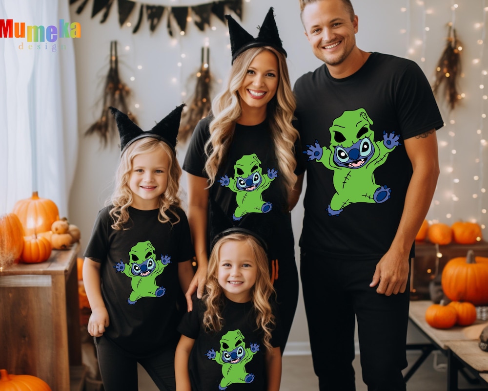 Stitch Monster Shirt, Stitch Halloween Shirt, Disney Halloween Shirt, Disney Shirt, Stitch Shirt, Halloween Shirt, Disney Matching Shirts Trendy Fashion