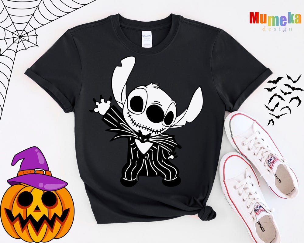 Stitch Skellington Shirt, Stitch Halloween Shirt, Disney Halloween Shirt, Disney Shirt, Stitch Shirt, Halloween Shirt,Disney Matching Shirts Uniquethreads Fashion