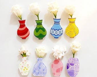 Mini Vase Kühlschrankmagnete - Acryl-Kühlschrank-Dekor