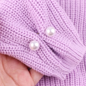 Personalized Mother-Of-Pearl Buttons｜Knitwear Classic Pearl Pin Button｜Pearl Buttons Doer-Upper｜Alternative To Buttons For Knitwear