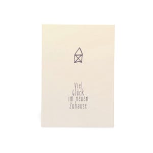 Postkarte UMZUG Viel Glück im neuen Zuhause