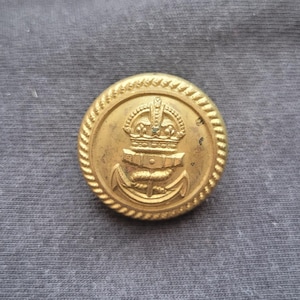 Botão vintage da Marinha Real Britânica – Firmin & Sons, Londres