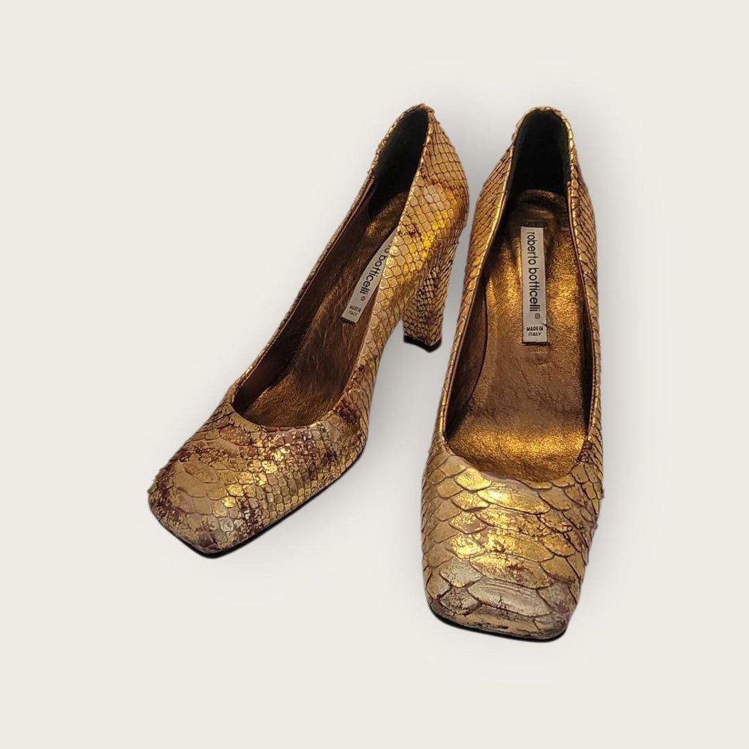 Roberto Botticelli Women's Python Leather Shoes - Etsy