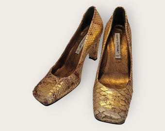 Roberto Botticelli women's python leather shoes
