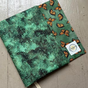 Adjustable Book Cover Butterfly Bible Pouch Fabric Dust Jacket Butterfly Dust Cover Paperback Protector Hardcover Book Sleeve Monarch