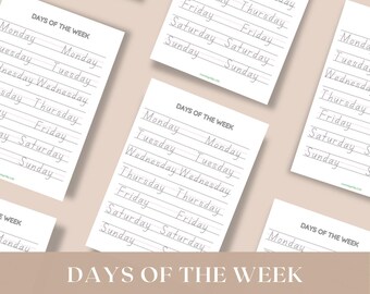 Days of the Week Activities, Days of the Week Montessori, Printable ...