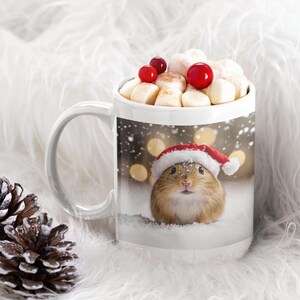 Christmas Mug | Stocking Filler Christmas Gift | Dog Mug | Christmas Gift | Christmas Eve Holiday | Hamster Coffee Mug
