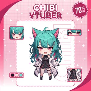 CUSTOM CHIBI VTUBER | Benutzerdefinierte Vtuber Modell, Live2D-Modell, Vtuber Design, Vtuber Charakter, Anime, Chibi Vtuber Modell, Anime Charakter