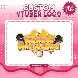 Vtuber, Vtuber Logo, Custom VTuber Logo Commission , Custom Logo, Vtuber Asset, Twitch Logo, Stream Logo, Kawaii Logo, Twitch Banner, Twitch