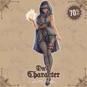 CUSTOM DND Character, DnD Character Commission, Dungeons and Dragons, DnD Character Portrait, DnD Character Sheet, DnD Gifts, DnD Dice