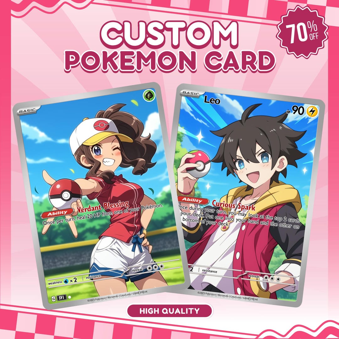 Custom Pokemon Card | Pokemon Card Commission | Trading Card Commission ...