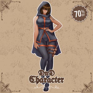 Custom Fantasy Character | RPG Character | Dungeon and Dragons | DnD Portrait character commission | Anime Styled DnD Characters Fantasy