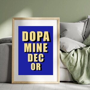 DOPAMINE DECOR Wall Art Print | Dopamine Decor Poster Print | Maximalist wall decor | Retro Print | Trendy colourful art print |