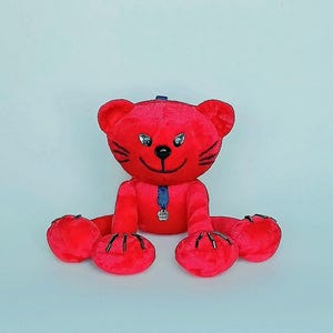Katzenanhänger, Geschenk für Teenager, Katze für Tasche, Anhänger für Telefon, Anhänger für Schlüssel, Katzenspielzeug aus Samt, Katzenkuscheltier mit beweglichen Pfoten