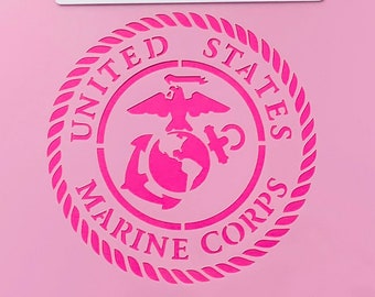 Military US Marine Corps Logo/Cookie or Craft Stencil