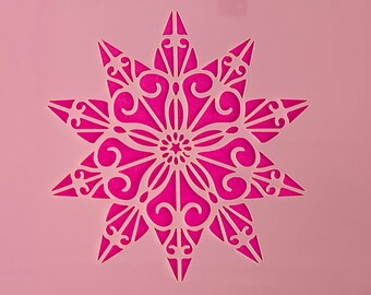10 point Star -Christmas / Cookie or Craft Stencil by cankeep