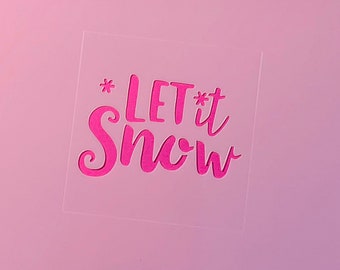 Let it Snow / Cookie & Craft Stencil by cankeep