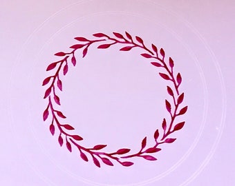 Laurel Leaf Wreath/ Cookie or Craft Stencil by cankeep