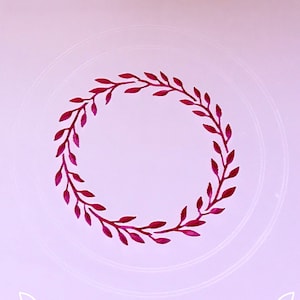 Laurel Leaf Wreath/ Cookie or Craft Stencil by cankeep