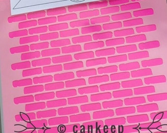 Cookie Stencil - Brick Background  Laser Cut Stencils