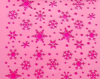 Snowflakes Traditional/ Cookie or Craft Stencil by cankeep