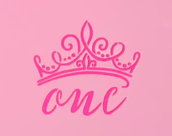 Crown First Birthday/ Cookie or Craft Stencil