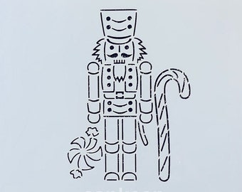 Paint Your Own- Nutcracker & Candy  Canes / Cookie + Craft Stencil  by CanKeep