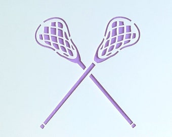 Lacrosse Stick/ Cookie or Craft Stencil