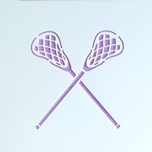Lacrosse Stick/ Cookie or Craft Stencil image 1