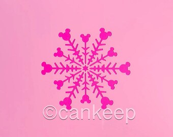 Ratón de copo de nieve n.° 1 / Plantilla para galletas y manualidades de cankeep