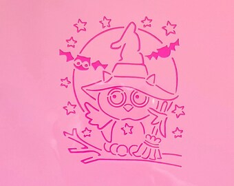 PYO  Halloween-Owl / Cookie or Craft Stencil by cankeep