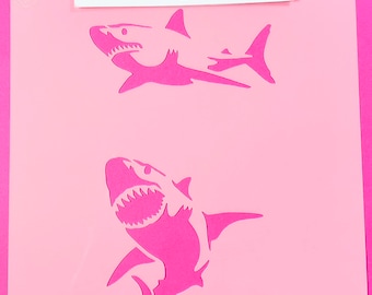 Sharks / Cookie o Craft Stencil de cankeep
